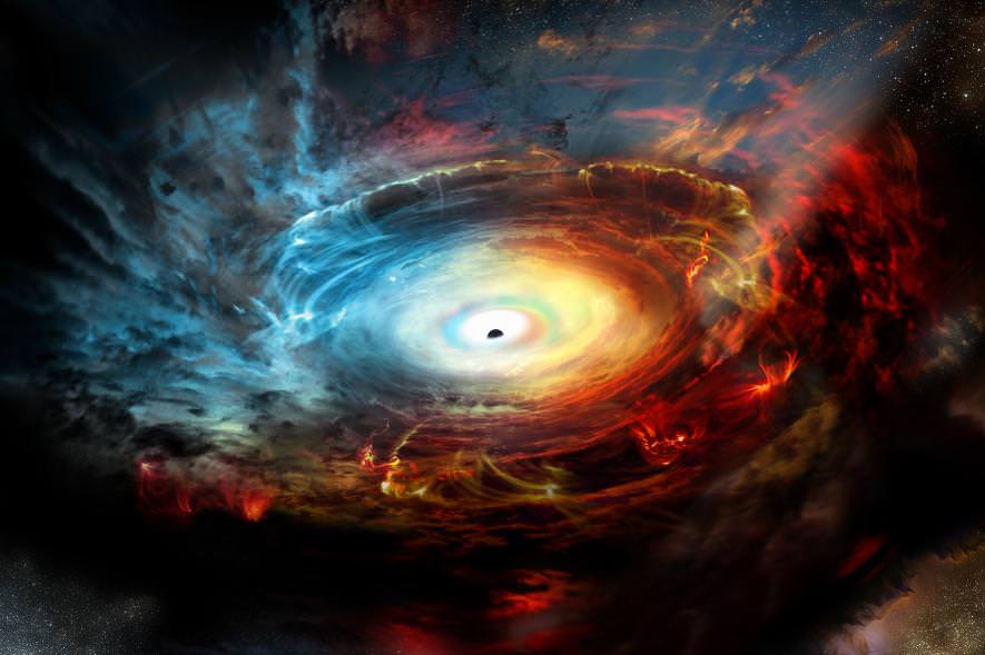 通常の75倍、超大質量ブラックホールが前例のない輝きを放つ