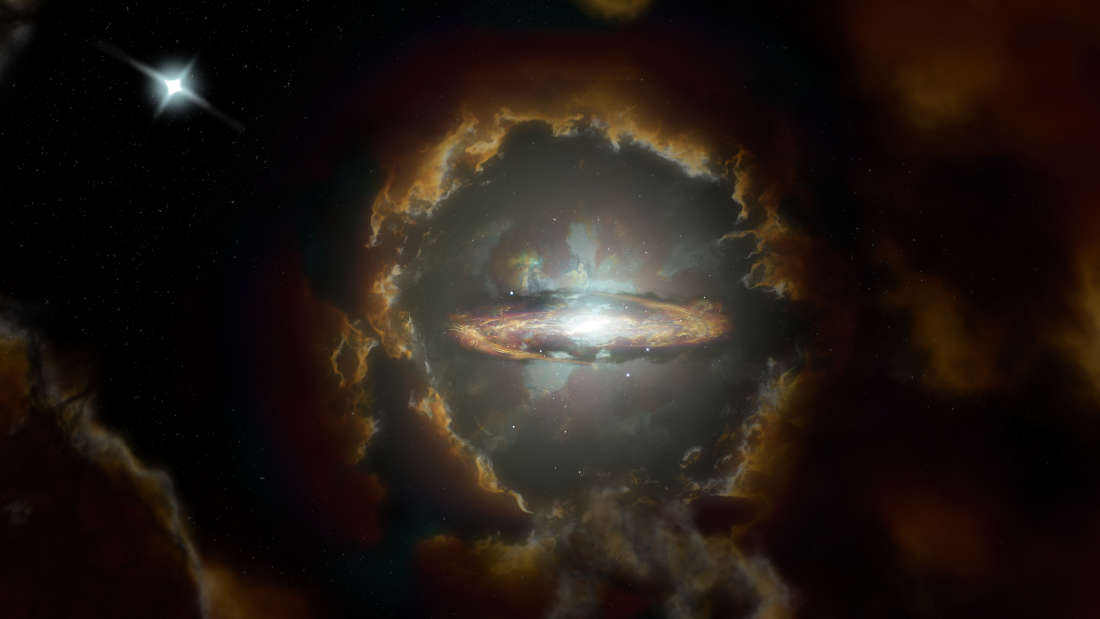 驚くほど巨大な円盤銀河が初期の宇宙で発見される