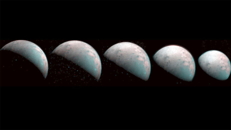 NASAの木星探査機ジュノーが衛星ガニメデの北極を初撮影